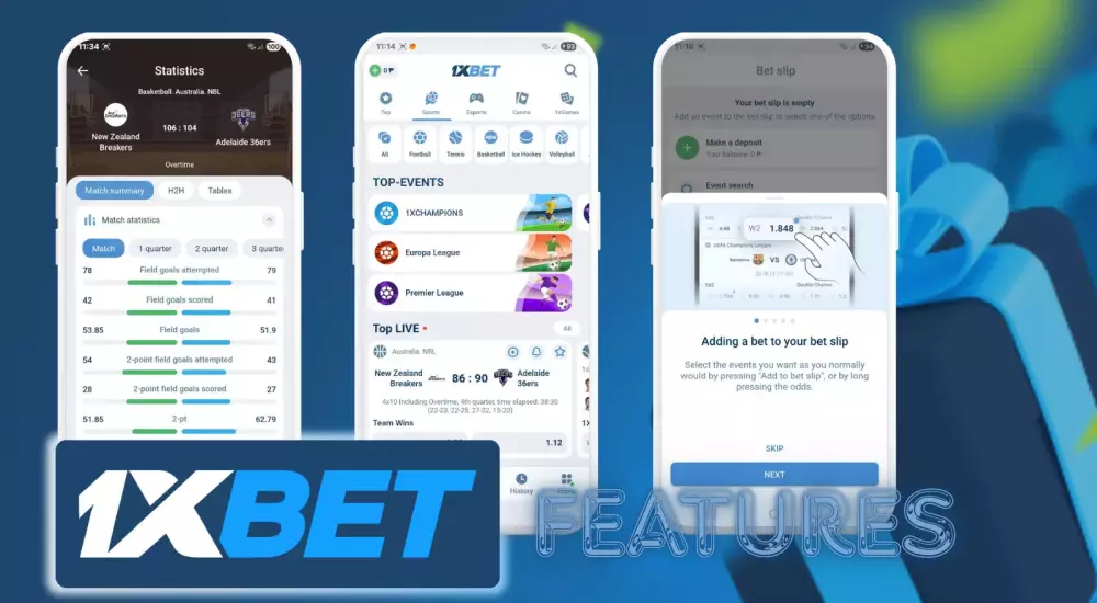 1xBet App Features